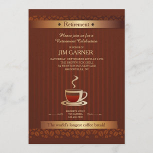 Einladung Ruhestands-Kaffeetasse