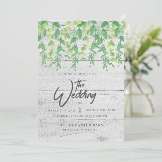 EINLADUNG | Rustikale Vegetation (Stehend Vorderseite)