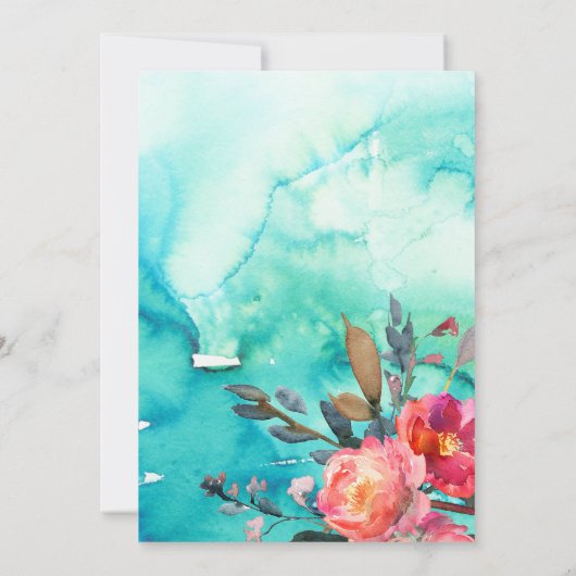 EINLADUNG | Rustikaler Frühling Elegant Floral (Rückseite)