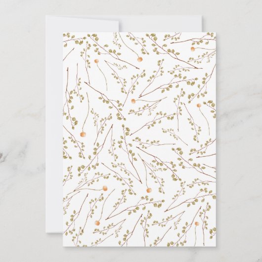 Einladung rustikaler Geschlechter, er oder sie (Rückseite)