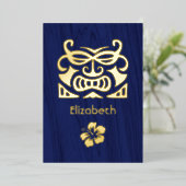 Einladung rustikaler Tropischer Brautparty (Stehend vorne)