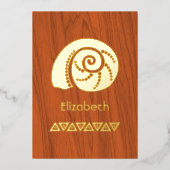 Einladung rustikaler Tropischer Brautparty (Vorderseite)