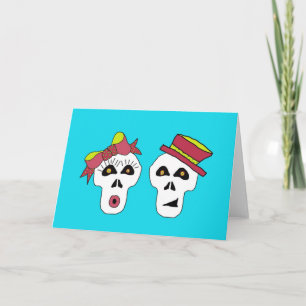 EINLADUNG SALLY AND SAM SKULCARD NOTE