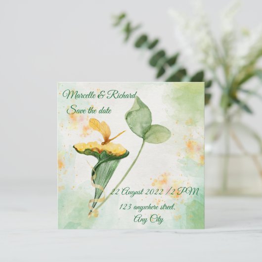 Einladung Save the Date (Stehend Vorderseite)