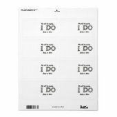 Einladung Save the Date auf Labels senden (Vorne)