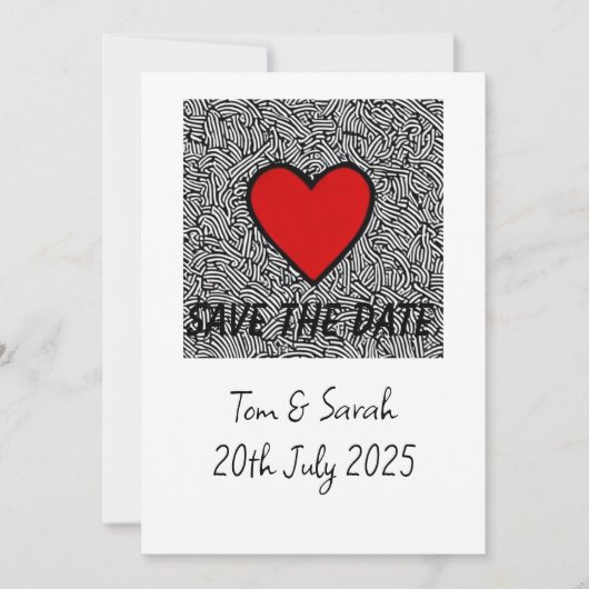 Einladung Save the Date Liebe Hochzeit (Vorderseite)