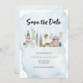 Einladung Save the Date New York (Vorne/Hinten)