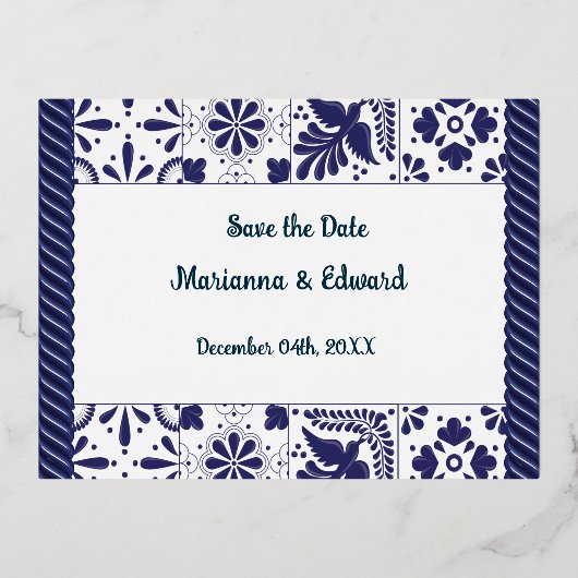 Einladung Save the Date Postkarte (Vorderseite)