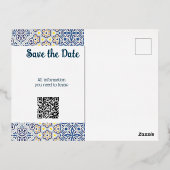 Einladung Save the Date Postkarte (Rückseite)