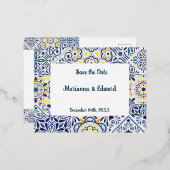 Einladung Save the Date Postkarte (Vorderseite/Rückseite)