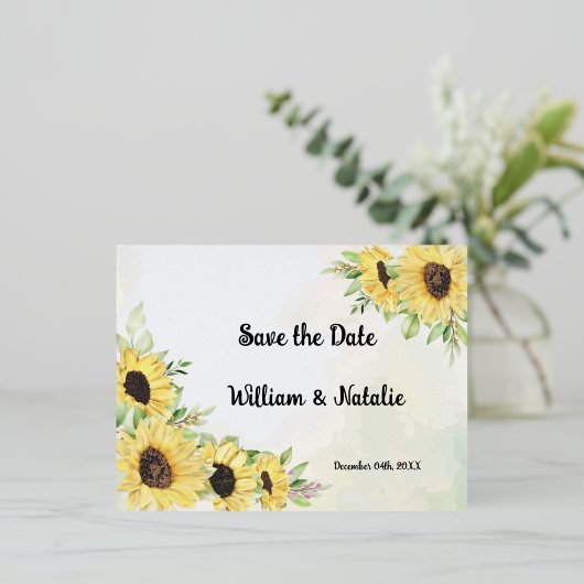 Einladung Save the Date Postkarte (Stehend vorne)