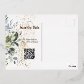 Einladung Save the Date Postkarte (Rückseite)