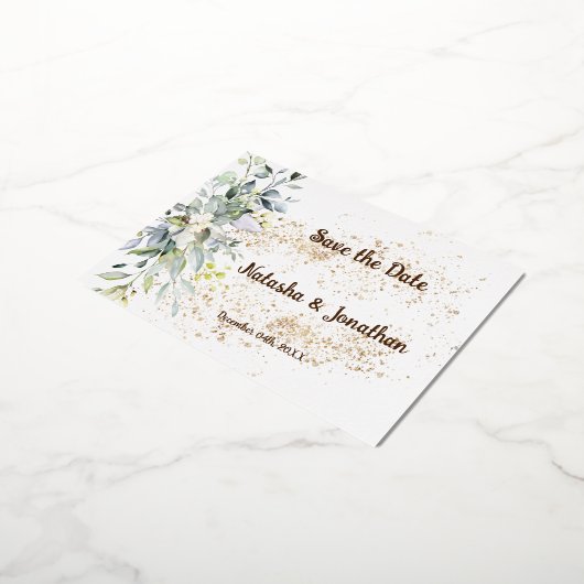 Einladung Save the Date Postkarte (Gedreht)