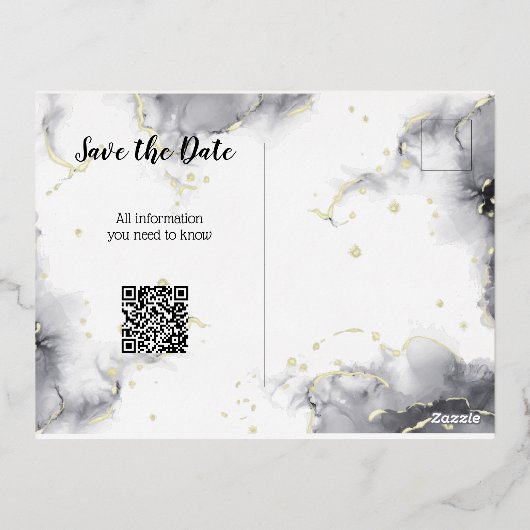 Einladung Save the Date Postkarte (Rückseite)