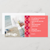 Einladung Save the Date Raute (Vorne/Hinten)