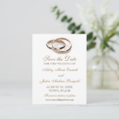 Einladung Save the Date Ringe (Stehend Vorderseite)