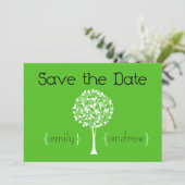 Einladung Save the Date Tree (Stehend Vorderseite)