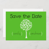 Einladung Save the Date Tree (Vorne/Hinten)