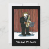 Einladung - Saxophon (Vorderseite)