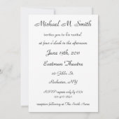 Einladung - Saxophon (Rückseite)