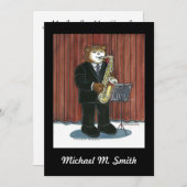 Einladung - Saxophon (Vorne/Hinten)