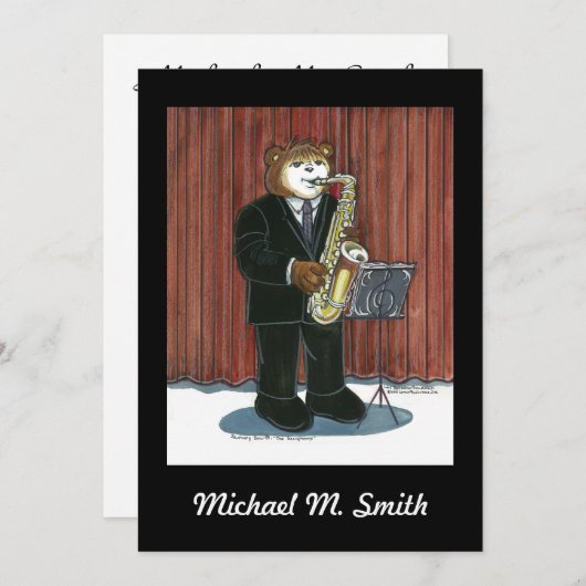 Einladung - Saxophon (Vorne/Hinten)