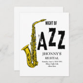 Einladung Saxophone Jazz Residence (Vorne/Hinten)
