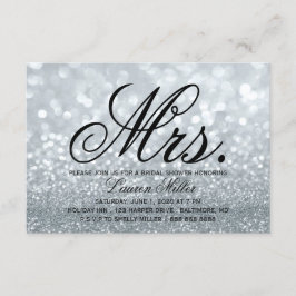 Einladung - Silver Glit Fab Frau Brautparty