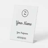 Einladung Sockelschild (Vorderseite)