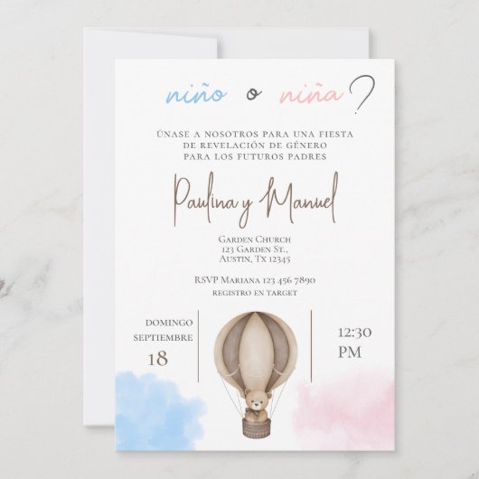 Einladung Spaniens zur Genderforschung (Vorderseite)