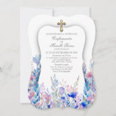 Einladung spanischer Bestätigungsmädchen (Vorderseite)