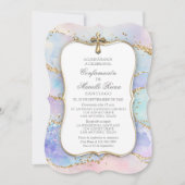 Einladung spanischer Bestätigungsmädchen (Vorderseite)