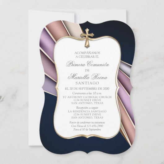 Einladung spanischer Mädchen der ersten Kommune (Vorderseite)