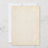 Einladung spanischer Militärstiefel für das Ruhest (Rückseite)