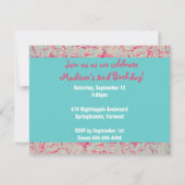 Einladung: Spielende Raupe Einladung (Rückseite)