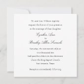 Einladung Square Gold keltisches Muster (Rückseite)