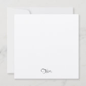 Einladung Square Pink Peony (Rückseite)