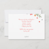 Einladung süße Blume (Rückseite)