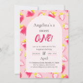 Einladung süße Erdbeere (Vorderseite)