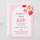 Einladung süße Erdbeere (Vorderseite)