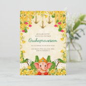 Einladung Tamil zur digitalen indischen Haushaltse (Stehend Vorderseite)