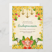 Einladung Tamil zur digitalen indischen Haushaltse (Vorne/Hinten)