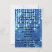 Einladung Tango Flamenco Latin Dance Blue (Rückseite)