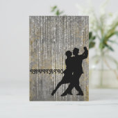 Einladung Tango Flamenco Latino Tanz (Stehend Vorderseite)