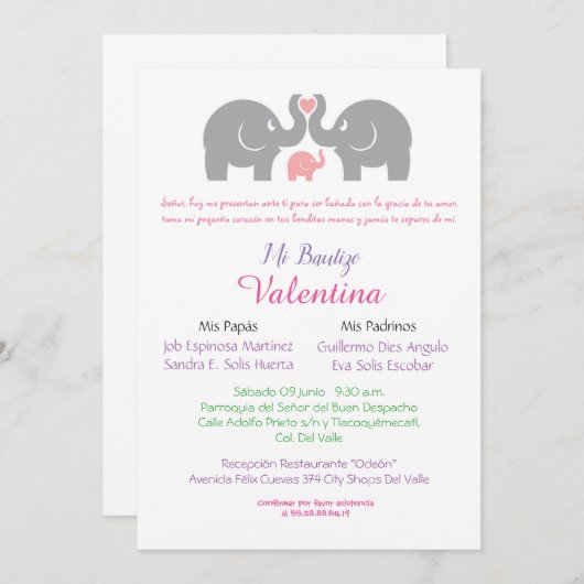 einladung Taufe (Vorne/Hinten)