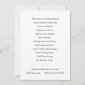 Einladung Taufe Gold Cross (Vorderseite)