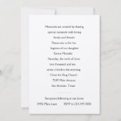 Einladung Taufe Silberkreuz (Vorderseite)