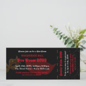 Einladung Ticket Masquerade Style, chic (Stehend Vorderseite)