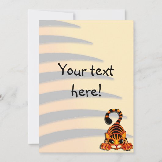 Einladung - Tiggy the Tiger (Vorderseite)