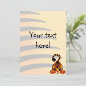 Einladung - Tiggy the Tiger (Stehend Vorderseite)